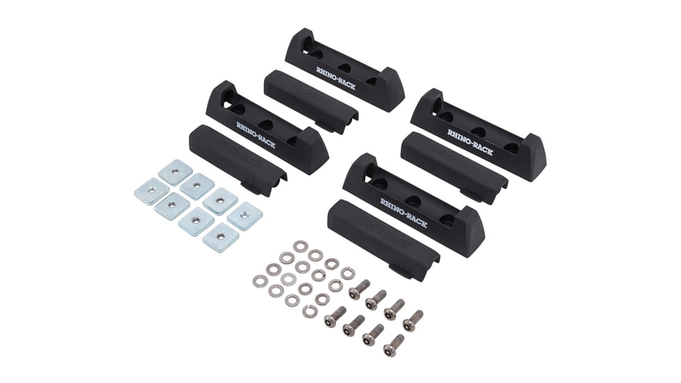 Rhino Rack Quick Mount Base/Cover &amp; Hardware, 4Pcs, QMFK02