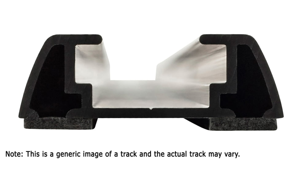 Rhino Rack RTV Track Set, 1280mm, Black, RTV128