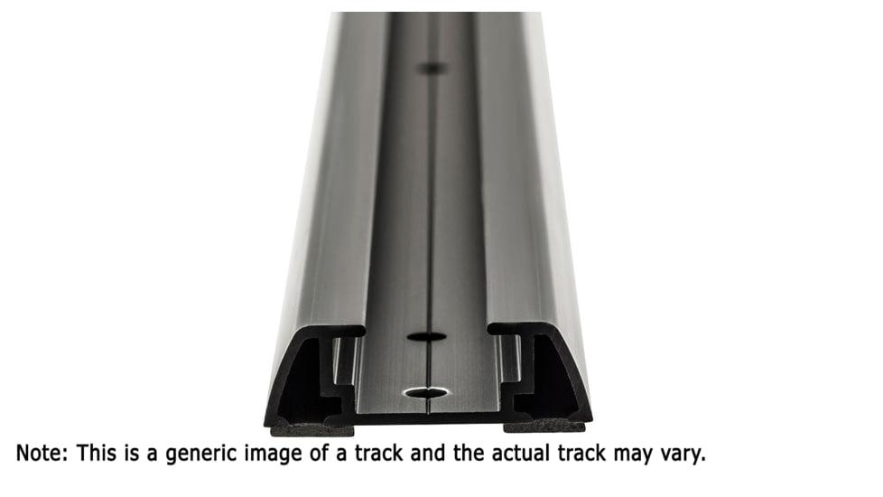 Rhino Rack RTV Track Set, 1280mm, Black, RTV128