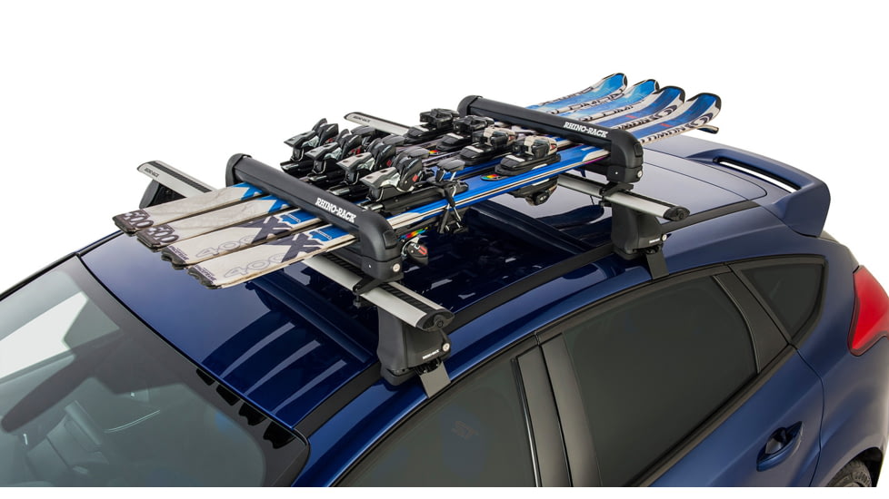 Rhino Rack Ski Arm Universal Fit, 4 Pair, Black, 574