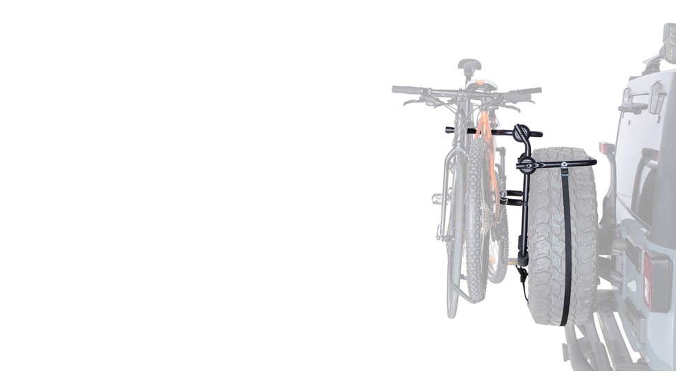 Rhino Rack Spare Wheel Bike Carrier, Black, RBC025