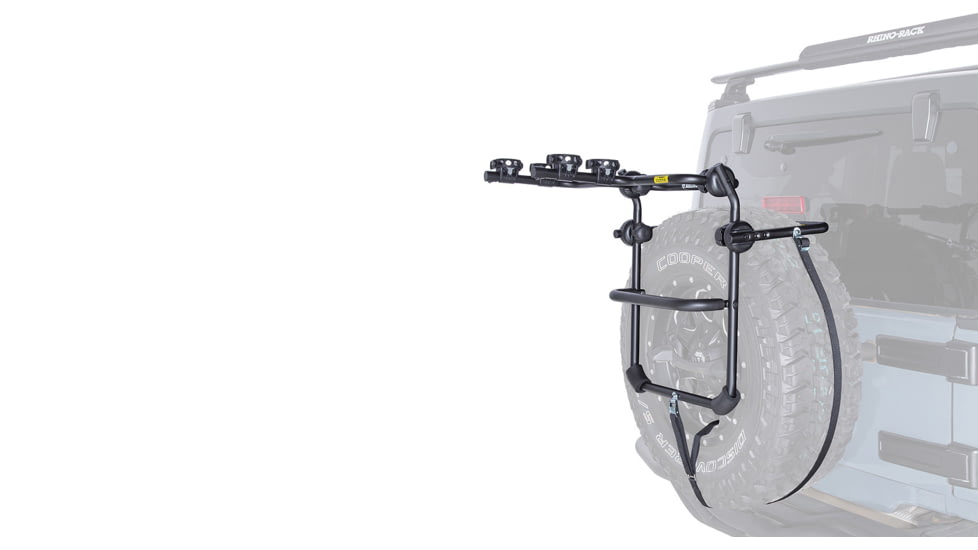 Rhino Rack Spare Wheel Bike Carrier, Black, RBC025