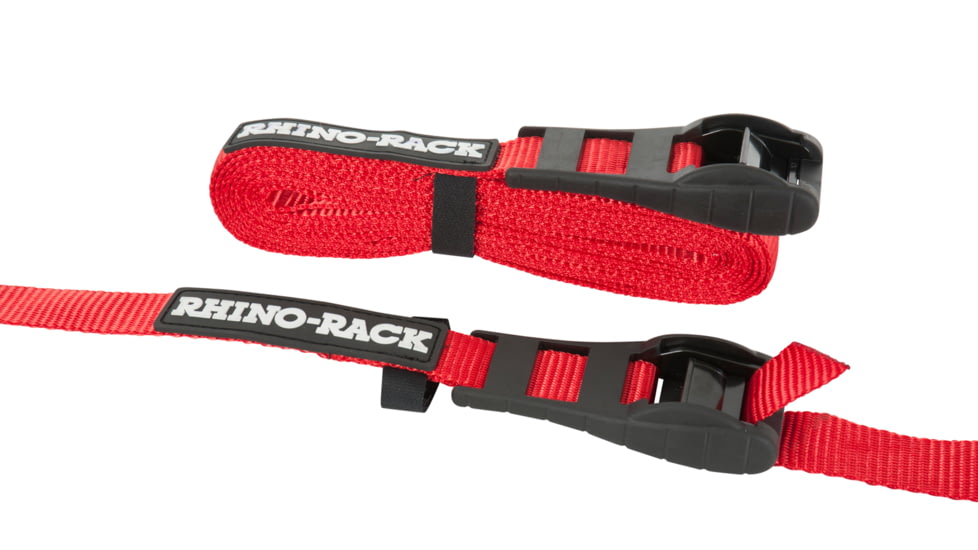 Rhino Rack Tiedown w/Buckle Protector, Red, 4.5m, RTD45P