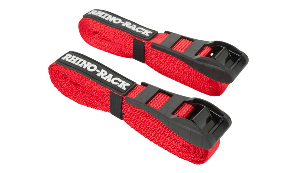 Rhino Rack Tiedown w/Buckle Protector, Red, 4.5m, RTD45P