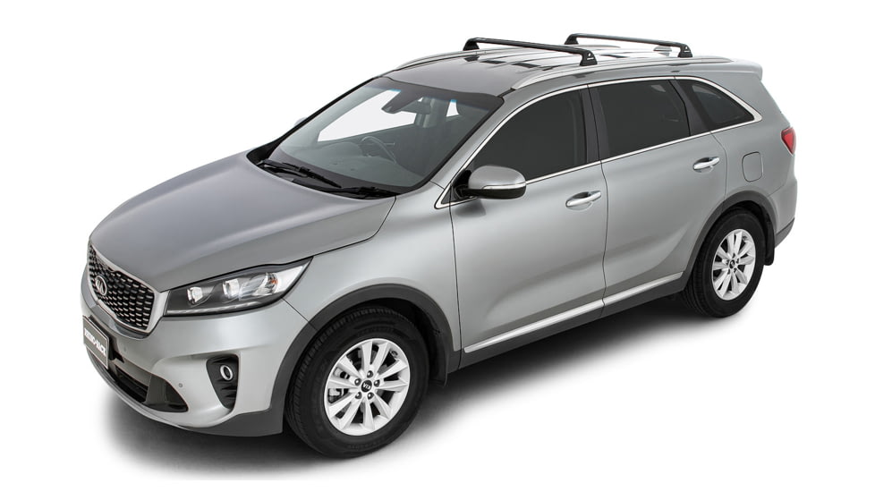 Rhino Rack Vortex RVP Black 2 Bar Roof Rack, Kia Sorento Gen3 2 Bar, RVP87