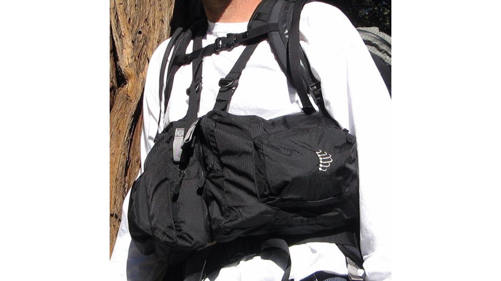 Ribz Front Pack , Stealth BLK, L, 34-38 w, 11 liter, RIBZBLK-L