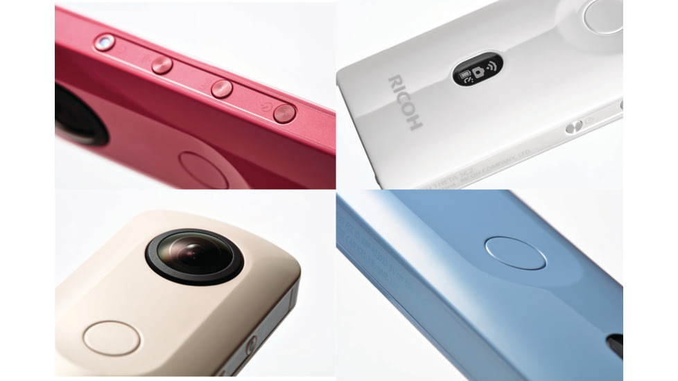 Ricoh Theta SC2 Digital Camera, 4K, 360-degree, Spherical, Compact, Blue, 910803