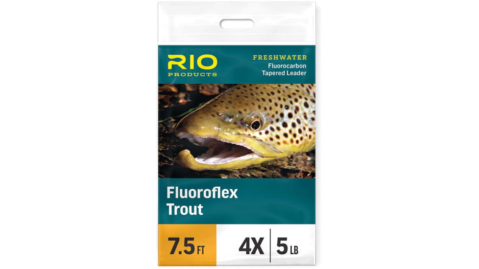 RIO Products Fluoroflex Trout Leader, 9ft, 4X, RIO-24504
