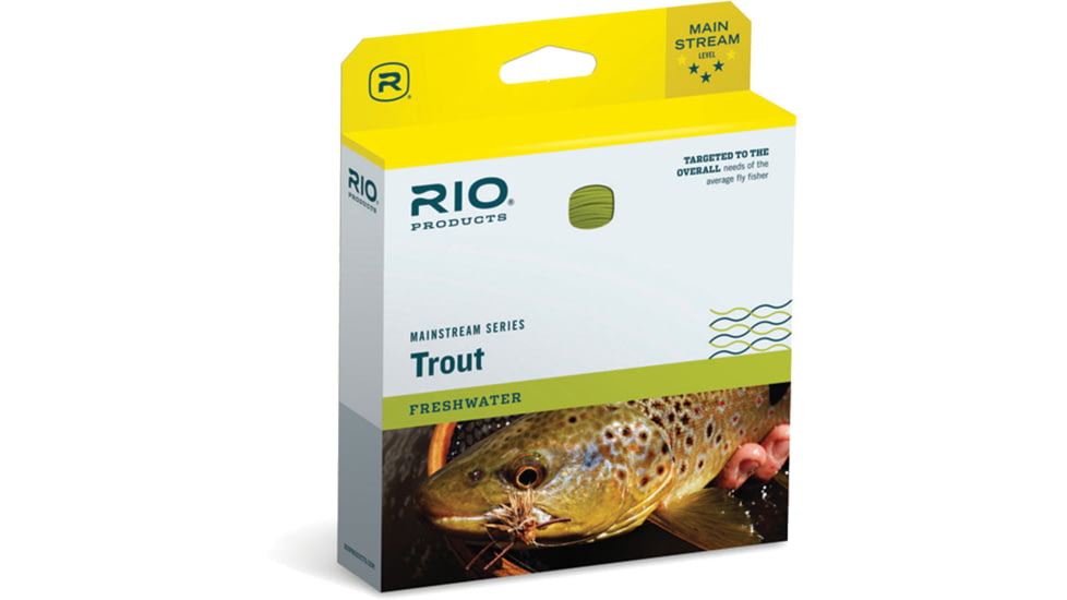 RIO Products Mainstream Trout DT, Lemon Green, 3wt, RIO-20749