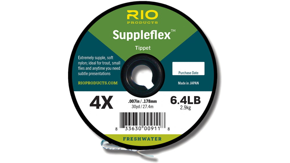 RIO Products Suppleflex Tippet, 30yd, 7X 2.0Lb, RIO-22040