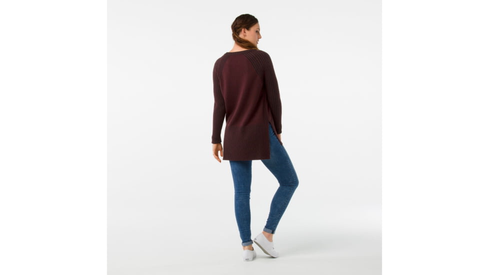 Smartwool Ripple Creek Tunic Sweater-Women's, Fig Heather, Medium, SW000322A24-M