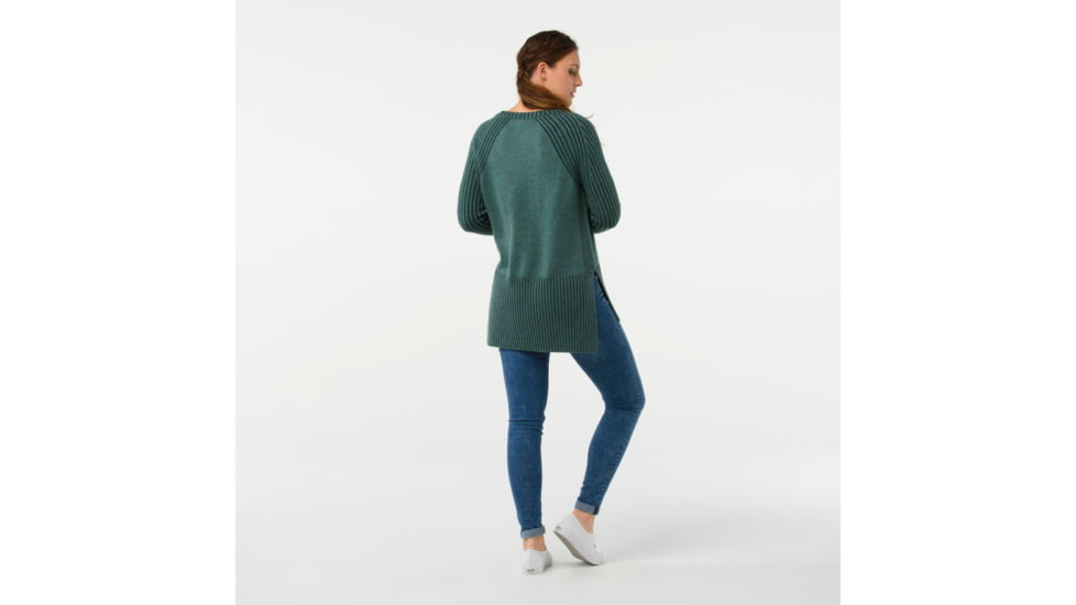 Smartwool Ripple Creek Tunic Sweater-Women's, Mediterranean Green H, Extra Large, SW000322A60-XL