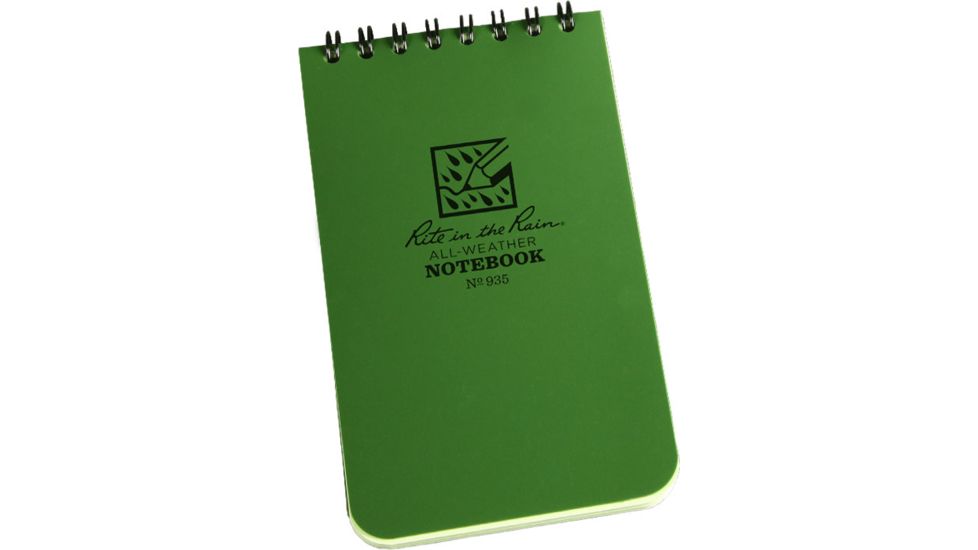 Rite in the Rain 3X5 NOTEBOOK - GREEN, Green, 3 x 5 935