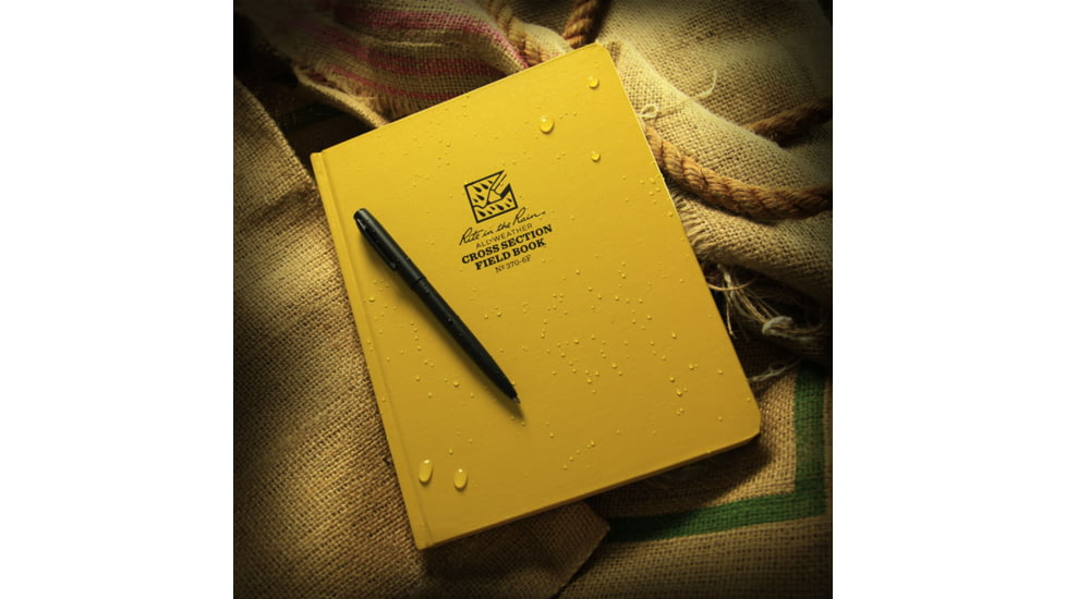 Rite in the Rain Bound Book - Fabrikoid Cover - Universal - Yellow, Yellow, 8 1/2 x 11 370F-MX