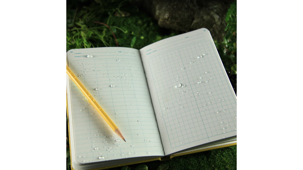 Rite in the Rain BOUND BOOK - FABRIKOID COVER - ENVIRONMENTAL, Yellow, 4 3/4 x 7 1/2 550F