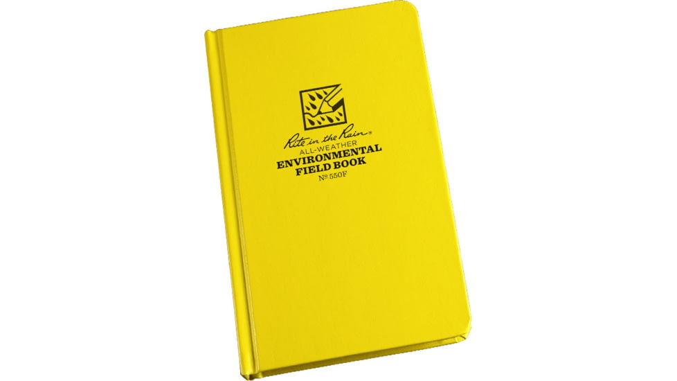 Rite in the Rain BOUND BOOK - FABRIKOID COVER - ENVIRONMENTAL, Yellow, 4 3/4 x 7 1/2 550F