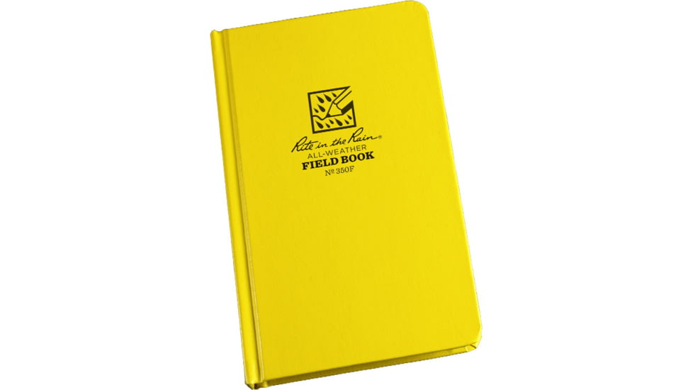 Rite in the Rain BOUND BOOK - FABRIKOID COVER - FIELD, Yellow, 4 3/4 x 7 1/2 350F