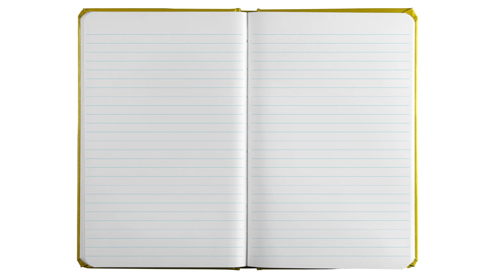 Rite in the Rain BOUND BOOK - FABRIKOID COVER - JOURNAL, Yellow, 4 3/4 x 7 1/2 390F