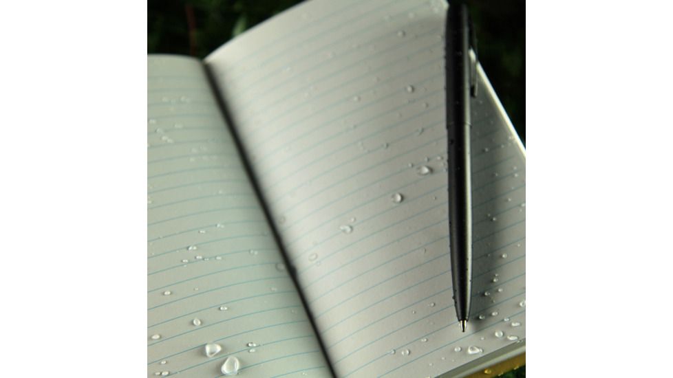 Rite in the Rain BOUND BOOK - FABRIKOID COVER - POCKET JOURNAL, Yellow, 4 1/4 x 6 3/4 390-4F