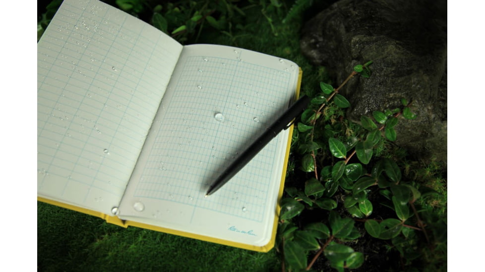 Rite In The Rain Bound Book - Fabrikoid Cover -Transit, Yellow, 4 3/4 X 7 1/2 300F