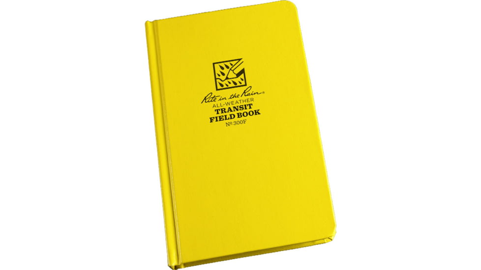 Rite in the Rain BOUND BOOK - FABRIKOID COVER -TRANSIT, Yellow, 4 3/4 x 7 1/2 300F