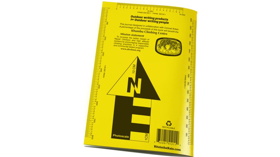 Rite in the Rain EXPEDITION JOURNAL, Yellow, 4/5/8 x 7 512