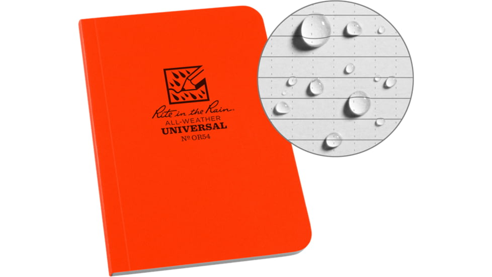 Rite in the Rain Field Flex Pocket Memo, Universal, Orange, OR54