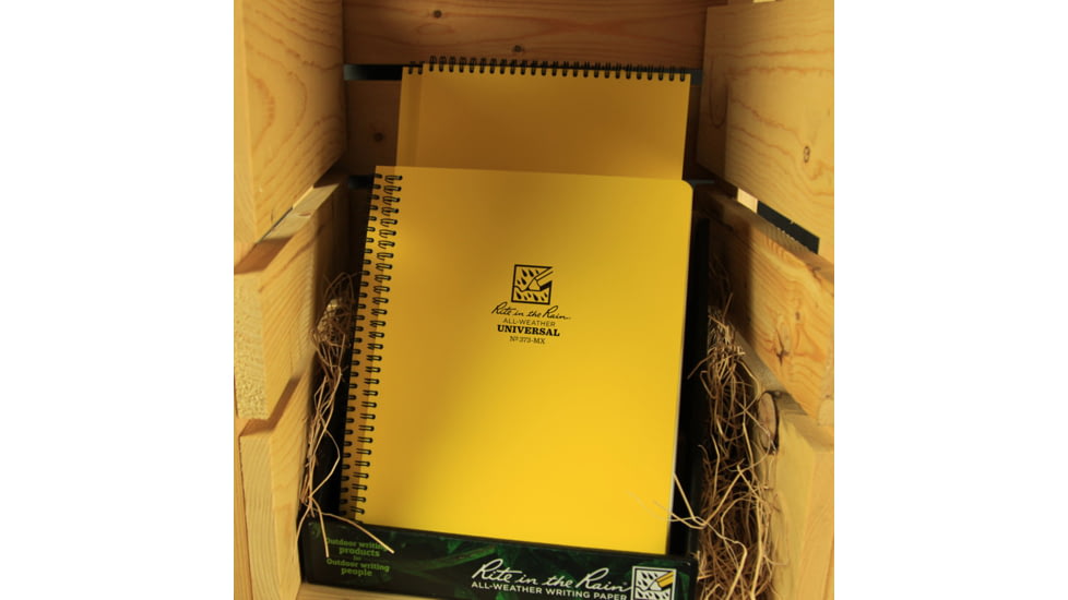 Rite in the Rain MAXI-SPIRAL NOTEBOOK  - UNIVERSAL, Yellow, 8 1/2 x 11 373-MX
