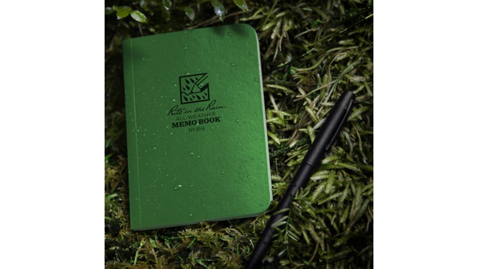 Rite in the Rain MEMO BOOK - GREEN - 3.5 X 5, Green, 3 1/2 x 5 954