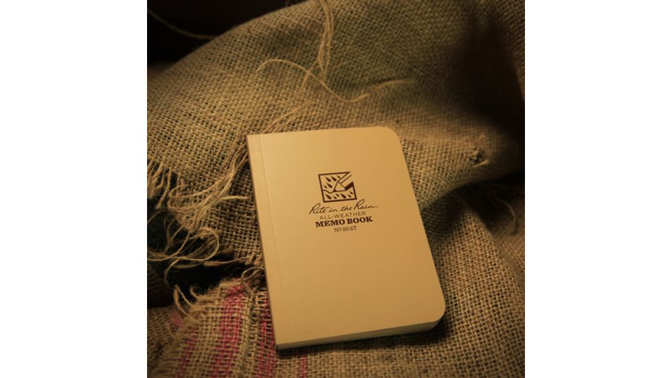 Rite in the Rain MEMO BOOK - TAN - 3.5 X 5, Tan, 3 1/2 x 5 954T