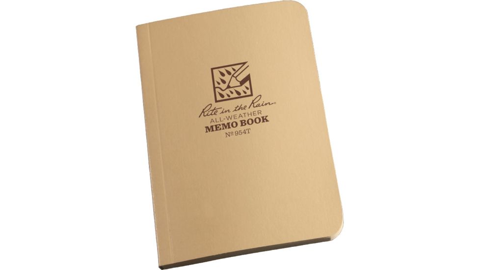 Rite in the Rain MEMO BOOK - TAN - 3.5 X 5, Tan, 3 1/2 x 5 954T