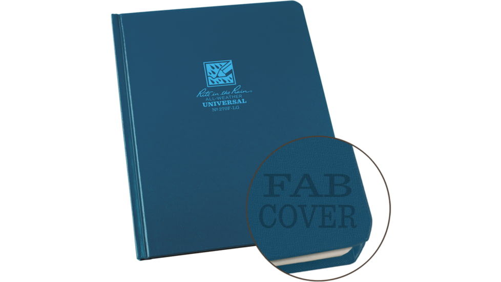 Rite in the Rain Riterain 6.75x8.75 Bl Notebook, Blue - 270F-LG