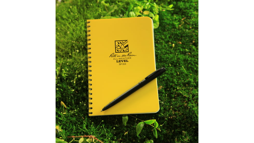 Rite in the Rain SPIRAL NOTEBOOK - LEVEL, Yellow, 4 5/8 x 7 313