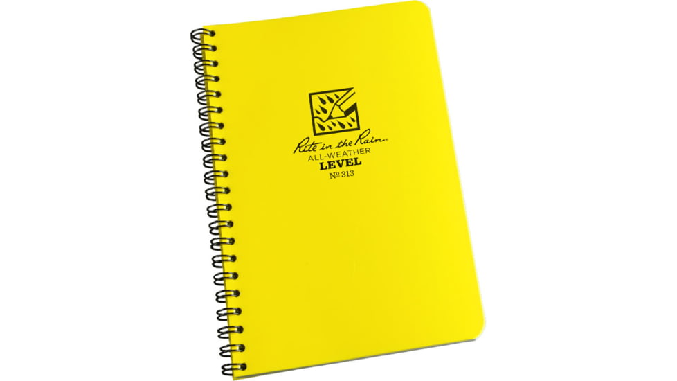 Rite in the Rain SPIRAL NOTEBOOK - LEVEL, Yellow, 4 5/8 x 7 313