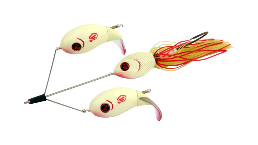 River2Sea Double Plopper 148, 5 3/4In River2Sea Big Bite, Bn, 2x Strong #5/0, Floating, Bone, 5/8oz, DP148/14