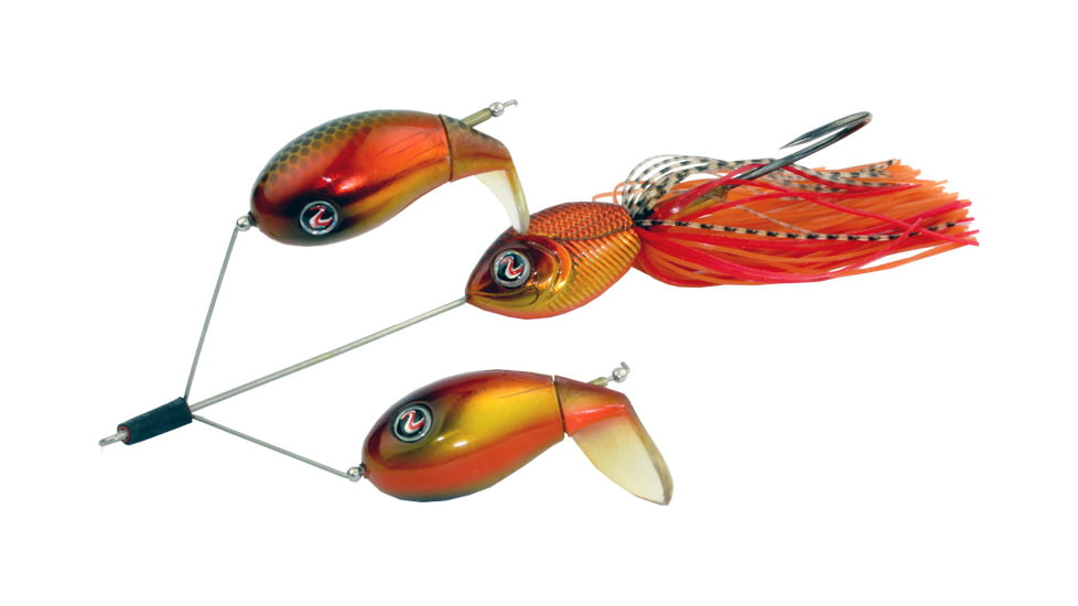 River2Sea Double Plopper 148, 5 3/4In River2Sea Big Bite, Bn, 2x Strong #5/0, Floating, Sun Kist, 5/8oz, DP148/31