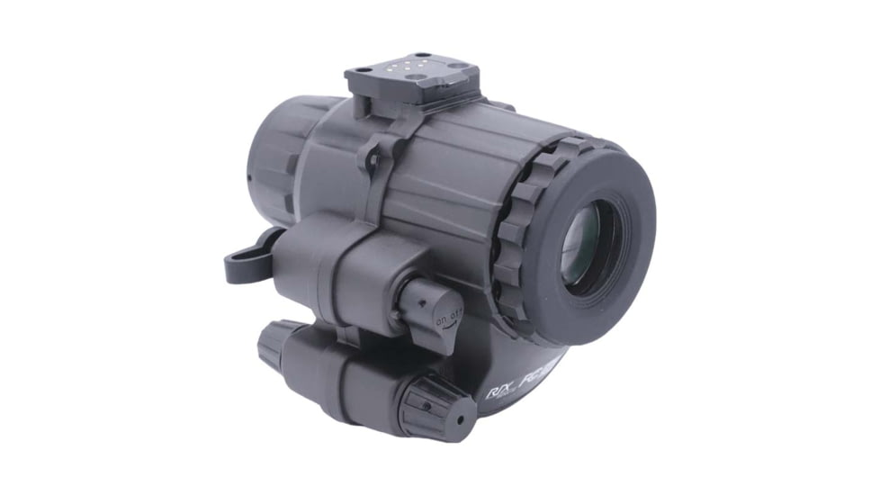 RIX RENV-M 1x25mm Enhanced Night Vision Monocular, Gen 2+, 64 lp/mm, w/ White Tubes 1400 FOM, Black, Small, RENVMW14
