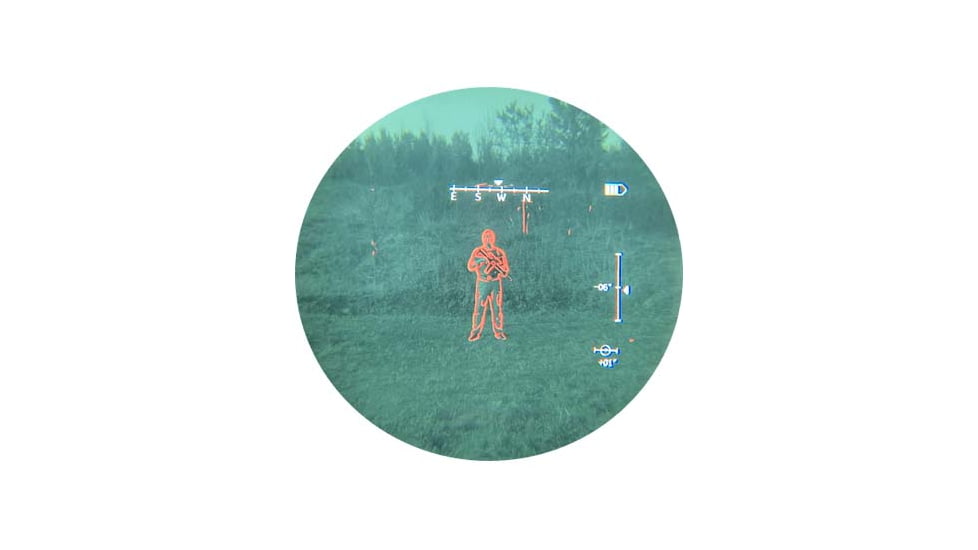 RIX RENV-M 1x25mm Enhanced Night Vision Monocular, Gen 2+, 64 lp/mm, w/ White Tubes 1400 FOM, Black, Small, RENVMW14