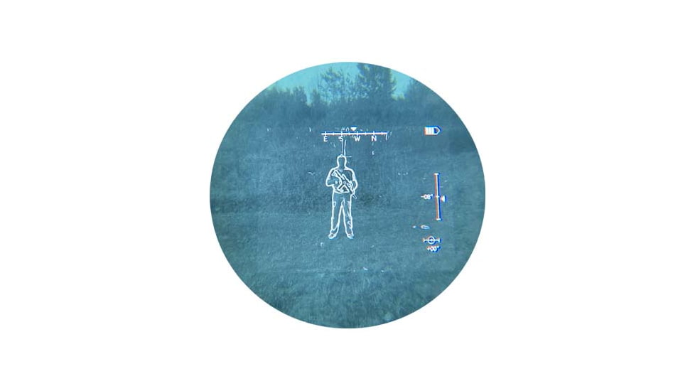 RIX RENV-M 1x25mm Enhanced Night Vision Monocular, Gen 2+, 64 lp/mm, w/ White Tubes 1400 FOM, Black, Small, RENVMW14