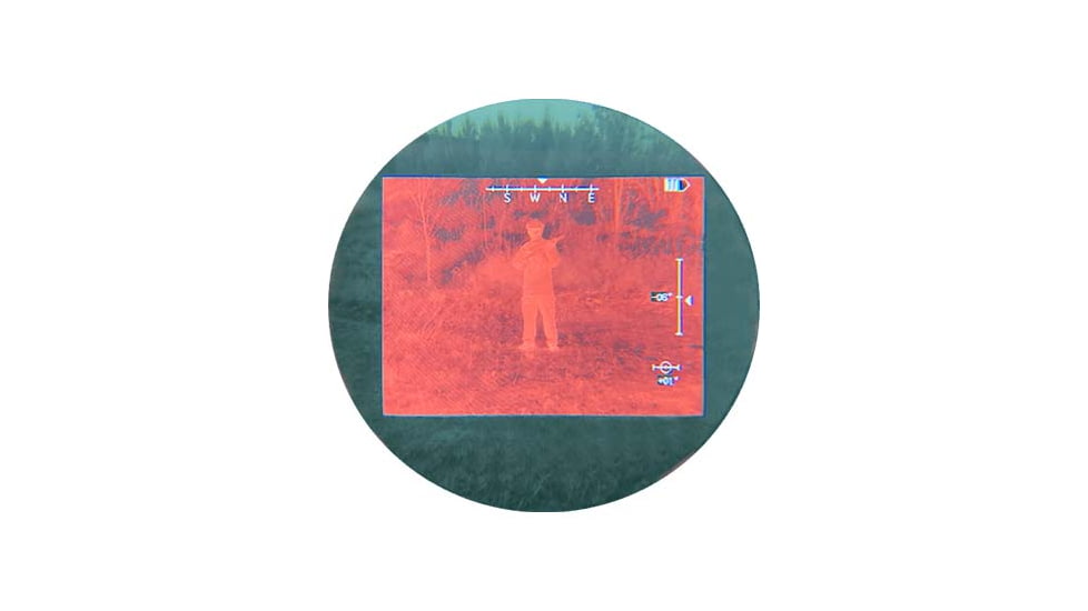 RIX RENV-M 1x25mm Enhanced Night Vision Monocular, Gen 2+, 64 lp/mm, w/ White Tubes 1400 FOM, Black, Small, RENVMW14