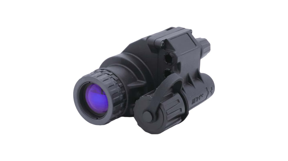 RIX RNV-14 1x25mm Night Vision Monocular with White Tubes 1400 FOM, Black, Small, RNV14W14
