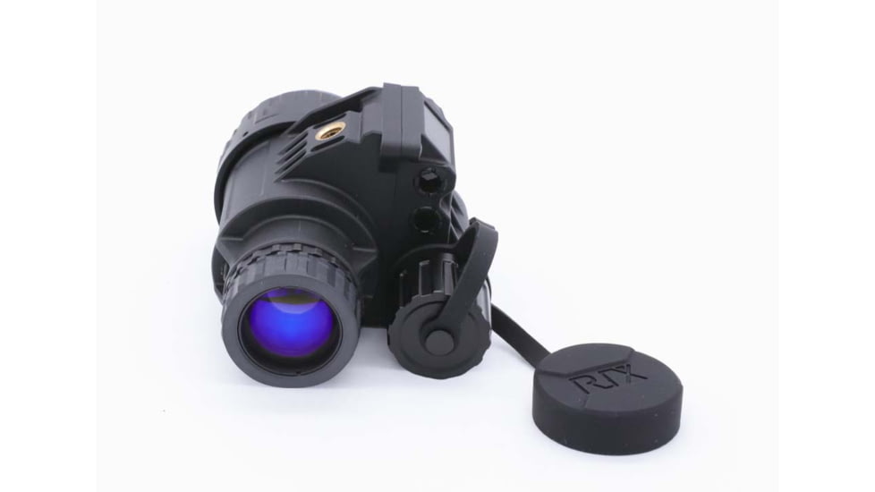 RIX RNV-14 1x25mm Night Vision Monocular with White Tubes 1400 FOM, Black, Small, RNV14W14