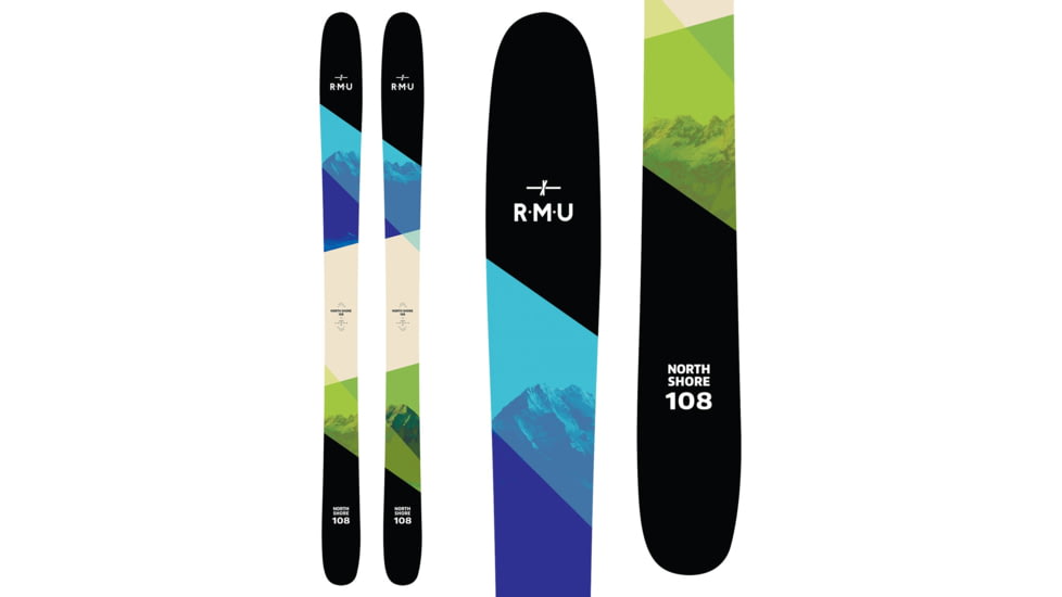 RMU North Shore 108 Skis, Wood, 185, NS108W185-20