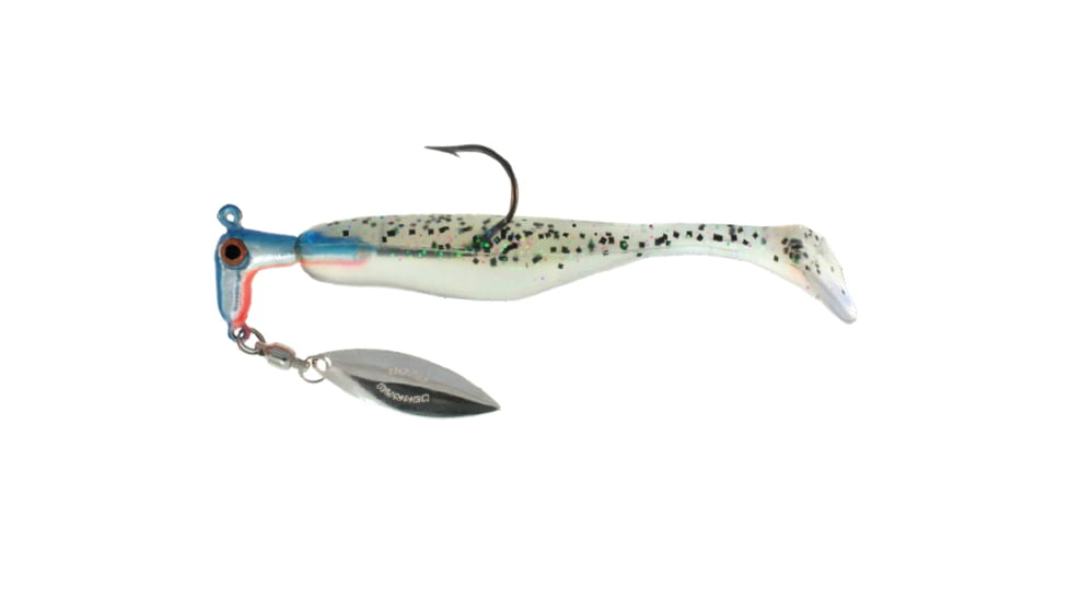 Road Runner Awesome Walleye Runner Jig w/Spinner, Rainbow-Glaze, 1/4oz, 2 Pack, TARW-14-841