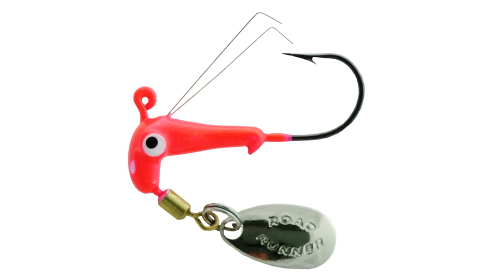 Road Runner Barbed Weedless Heads 1/16 Number 2 Hk Pink 2Pk, W152-033