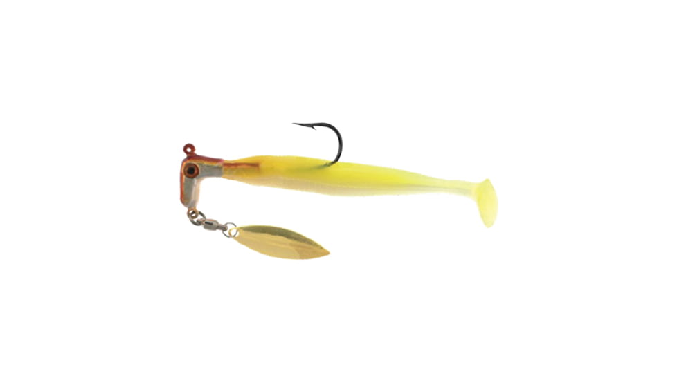 Road Runner Bozka Salt Runner Jig w/Spinner Copper Mullet, 1/4 oz, 2 Pack, BSR-14-516