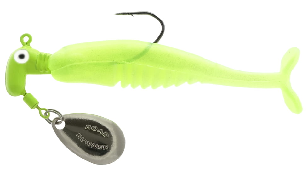 Road Runner CX3-063 Crappie X-Tractor, 1/8oz, 1per pack, 2/0 hk Chartruese, CX3-063