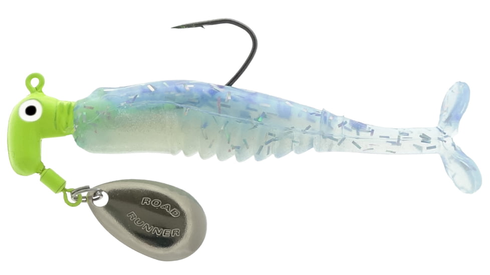 Road Runner CX3-336 Crappie X-Tractor, 1/8oz, 1per pack, 2/0 hk Blue Ice, CX3-336