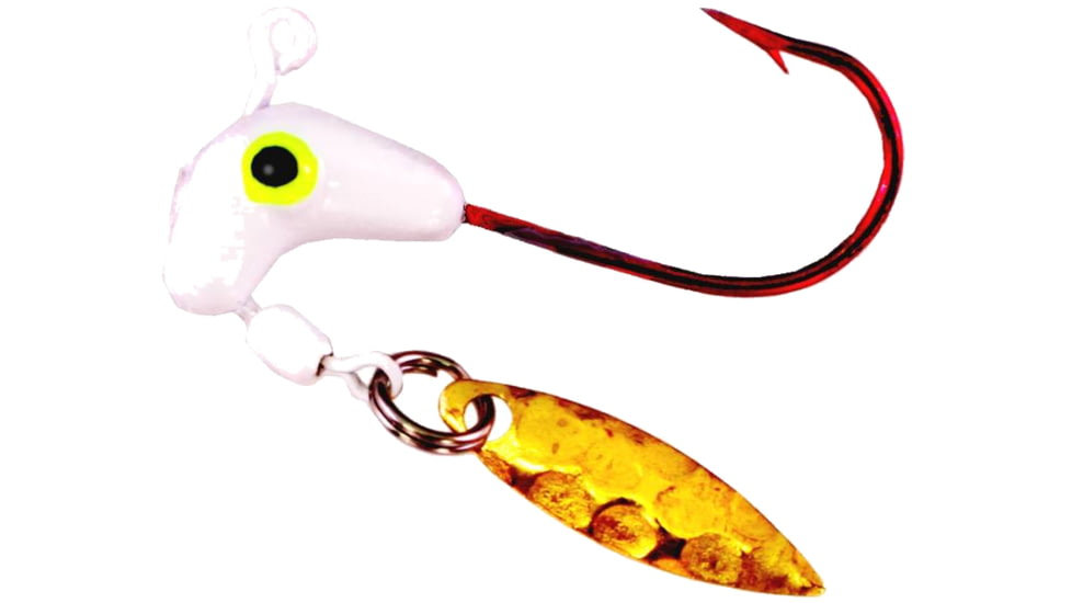 Road Runner Pro Series Head w/Spinner, 1/16 oz, White 4/Pack, C-162-001