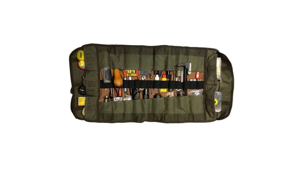 Roaring Fire Armadillo Tool Roll Pouch, Brown, 26.2x13.78 inch, RF-Toolbag-New